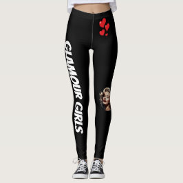 Leggings El negro está de vuelta para siempre los corazones