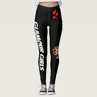 Leggings El negro está de vuelta para siempre los corazones
