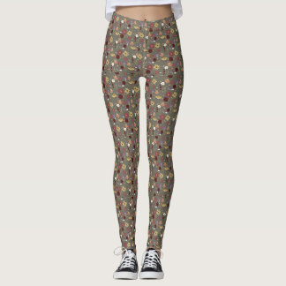 Leggings El origen floral del abrave del otoño
