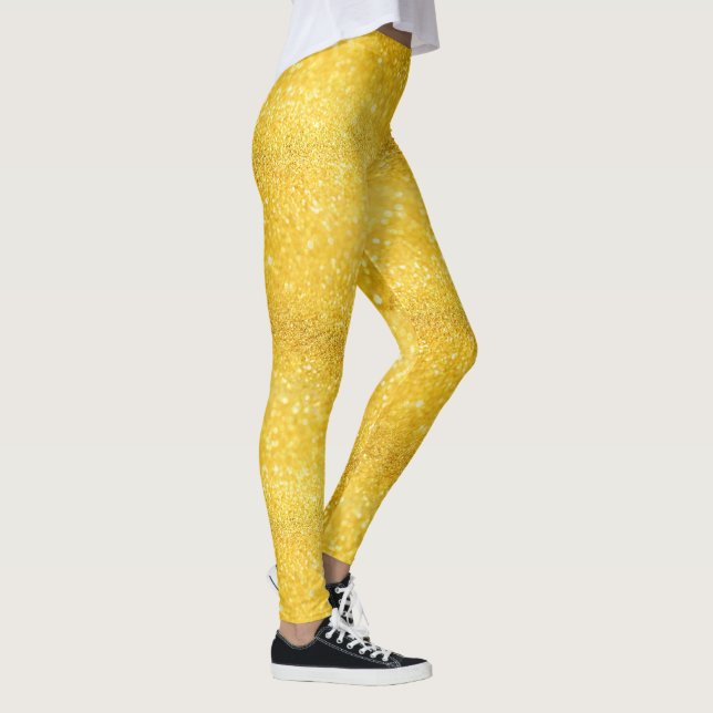 Leggings El ORO PURO chispea modelo + su texto/foto (Derecha)