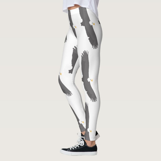 Leggings El pájaro del águila de los deportes personaliza (Izquierda)