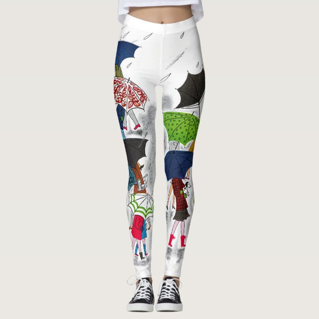 Leggings El paraguas embroma las polainas (Anverso)