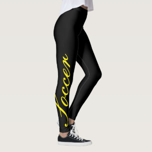 Leggings el personalizado se divierte el fútbol para mujer