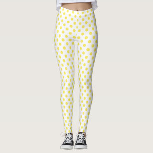 Leggings El polka amarillo de maíz domina los círculos