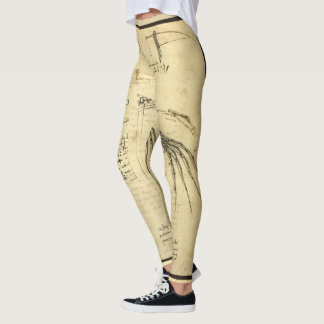 Leggings El proyecto de Leonardo da Vinci sobre la máquina 