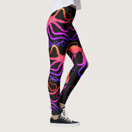 Leggings El pulpo en negro - polainas del Amy