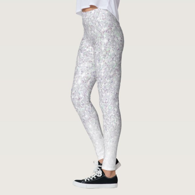 Leggings El Purpurina gris paraliza lo moderno (Izquierda)