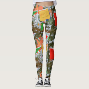 Leggings el rezo multicolor señala "amor por medio de una