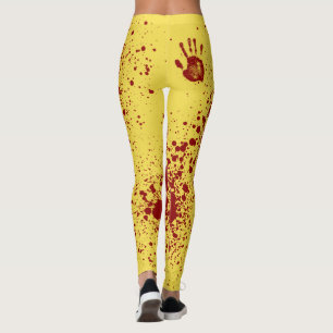 Leggings El sangriento desorden en el amarillo