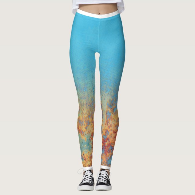 Leggings El santo me cosquillea el fuego de Elmo (Anverso)