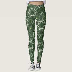 Leggings el seis-punto protagoniza verde