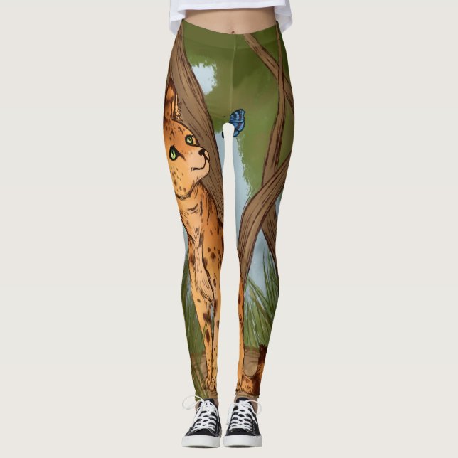 Leggings El Serval y la Mariposa (Anverso)