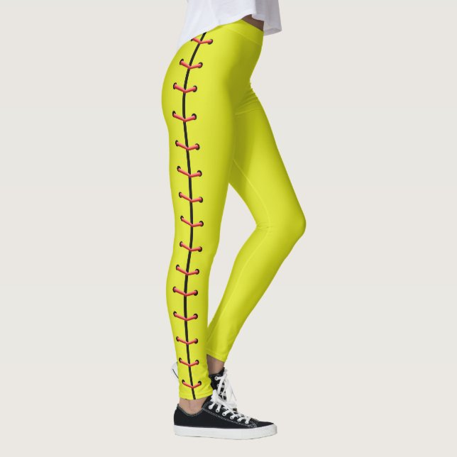 Leggings El softball ata las polainas (Derecha)