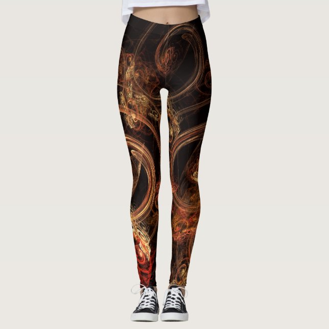 Leggings El sonido del arte abstracto de la música (Anverso)