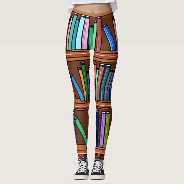 Leggings El sueño de los libreros en brillante multicolor (Anverso)
