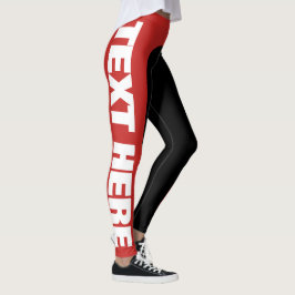Leggings El texto grande adaptable/personaliza las polainas