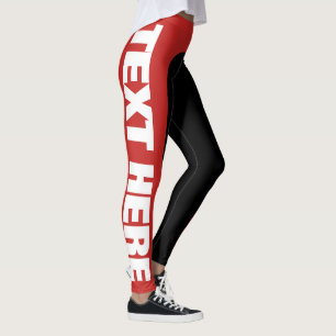 Leggings El texto grande adaptable/personaliza las polainas