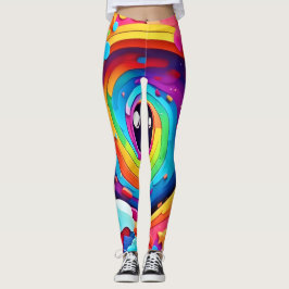 Leggings El torbellino de la imaginación colorida
