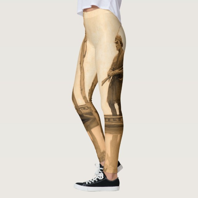 Leggings El último de los mohicans, 1919, por N. C. Wyeth (Izquierda)