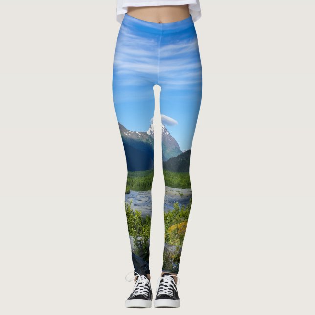 Leggings El valle del glaciar de la salida de Alaska (Anverso)