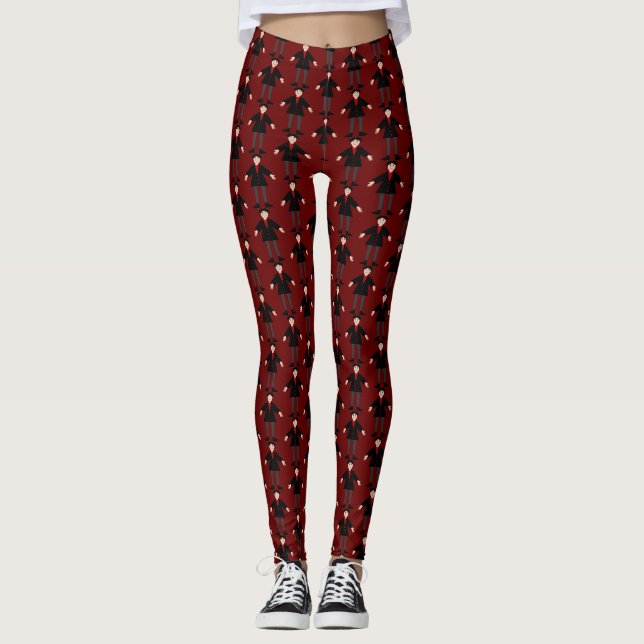 Leggings El vampiro de Halloween estampado (Anverso)
