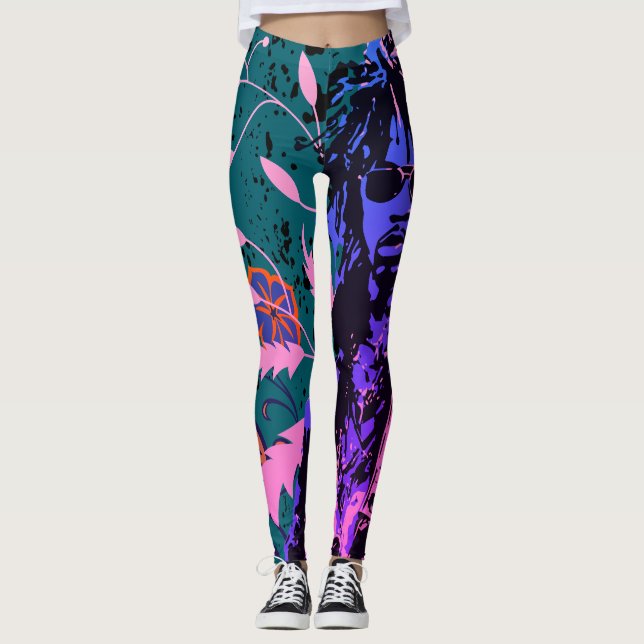 Leggings El vintag del jugador retro (Anverso)