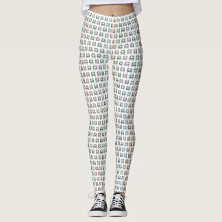 Leggings el vintage clásico fresco del modelo del autobús