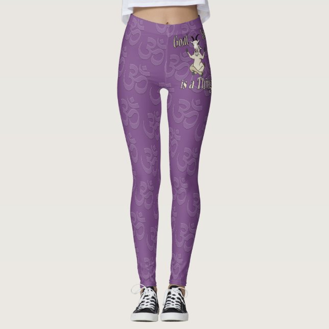 Leggings El yoga de cabra es algo | GetYerGoat™ (Anverso)