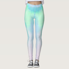 Leggings El yoga opal rosa y azul gemstone entrenamiento mo