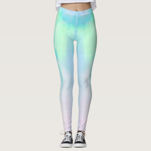 Leggings El yoga opal rosa y azul gemstone entrenamiento mo