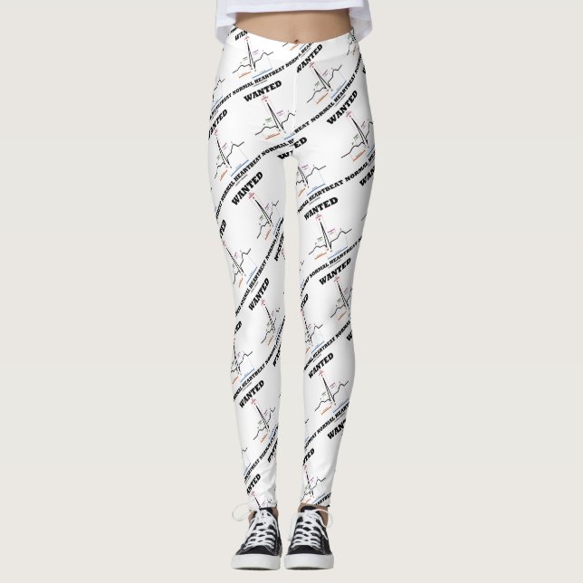 Leggings Electrocardiograma normal querido del latido del (Anverso)