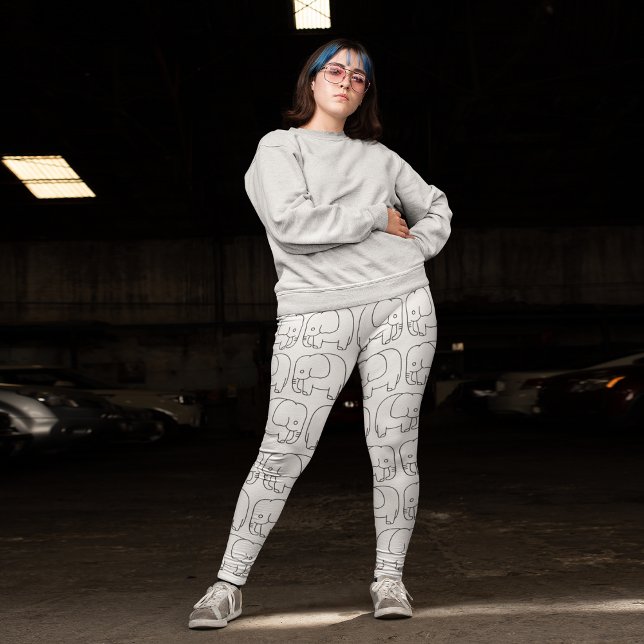 Leggings elefante abstracto (Subido por el creador)