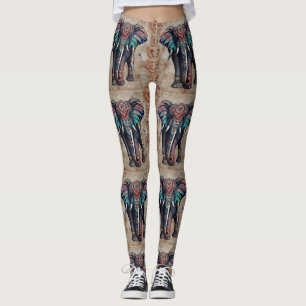Leggings Elefante de diseño indio
