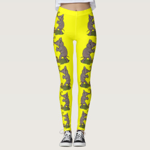 Leggings elefante feliz jugando con cuerda y bola