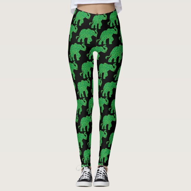 Leggings Elefante hecho en Shamrock (Anverso)
