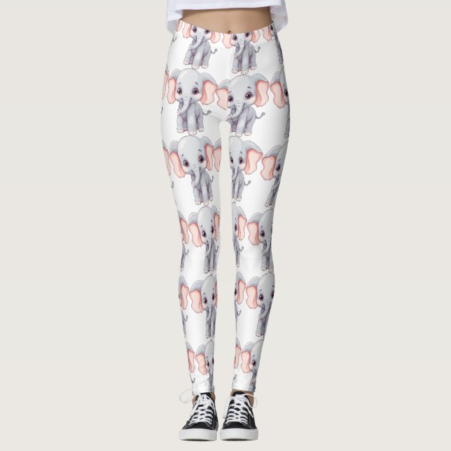 Leggings elefante lindo (Anverso)