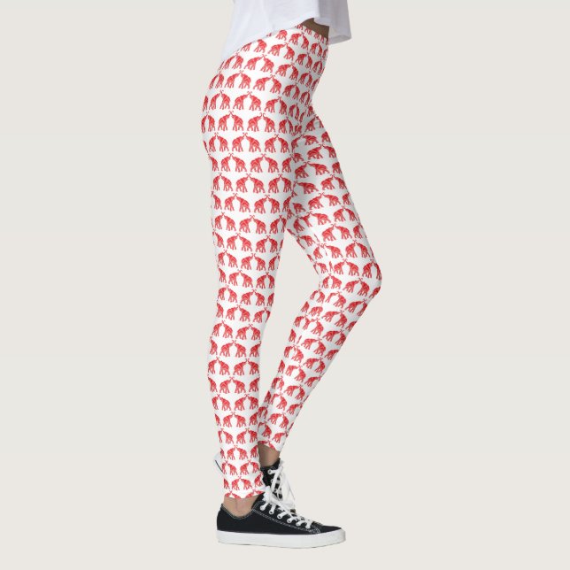 Leggings Elefante rojo afortunado (Derecha)