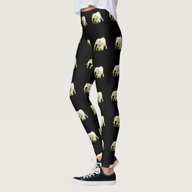 Leggings Elefantes de Frangipani, mujeres leggadoras (Izquierda)