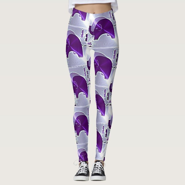 Leggings Elefantes de la conciencia de Alzheimer (Anverso)