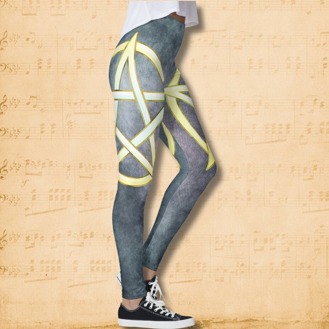 Leggings Elegancia celeste: Pearl Pentagram (Subido por el creador)
