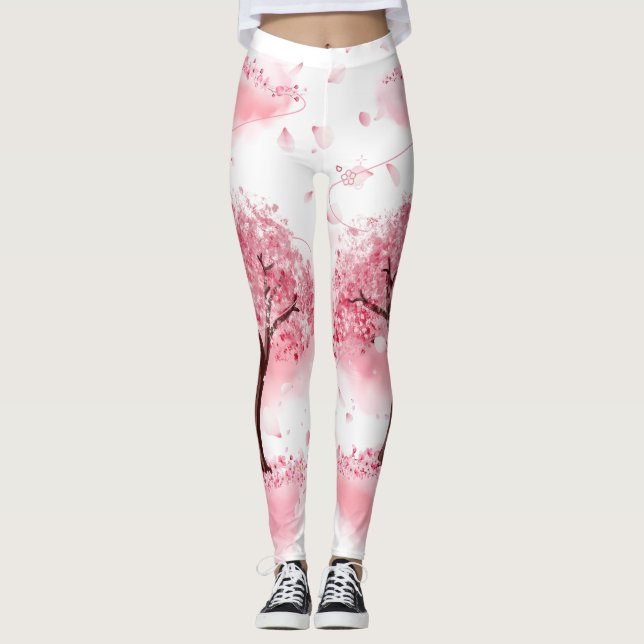 Leggings Elegancia de la brisa sakura (Anverso)