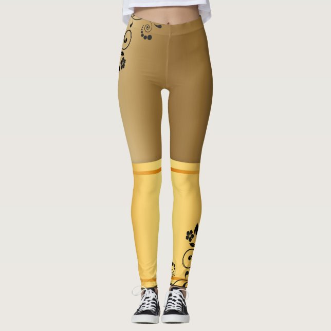 Leggings Elegancia dorada (Anverso)