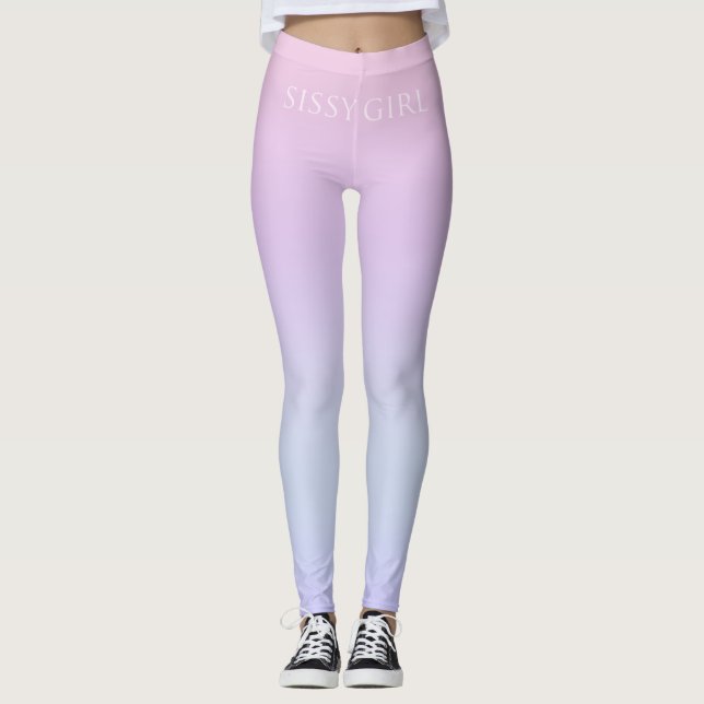 Leggings Elegancia en rosa: Leggencias de lujo de Chicas Si (Anverso)
