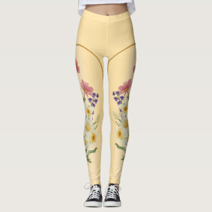 Leggings Elegancia floral: floreciendo en armonía