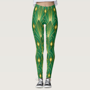 Leggings Elegancia oriental: tapiz Art Deco
