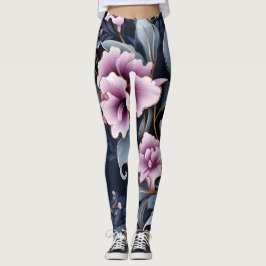 Leggings Elegancia orquídea: Petals en patrón de armonía