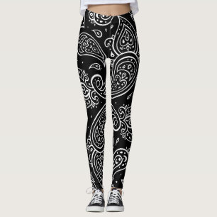 Leggings Elegancia paisley: un patrón étnico sin fisuras.