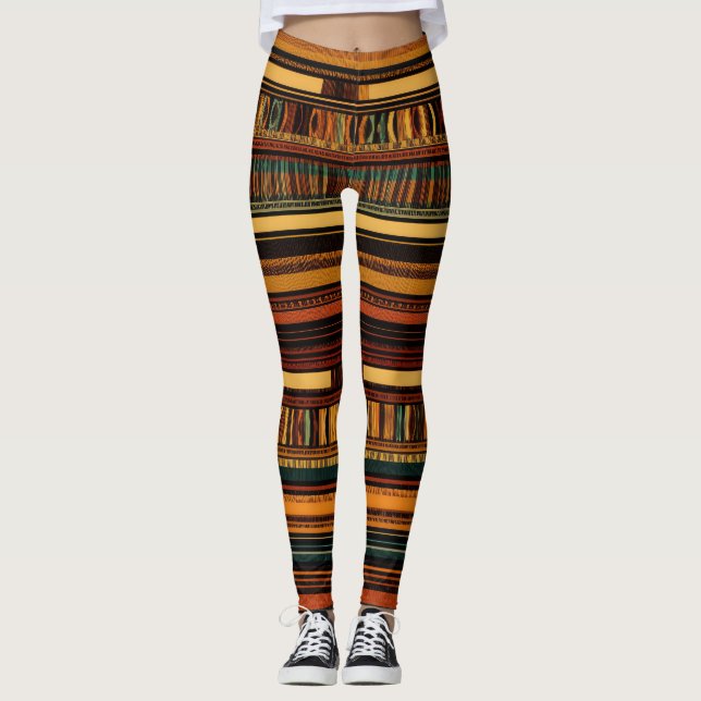 Leggings Elegancia tribal artesana (Anverso)