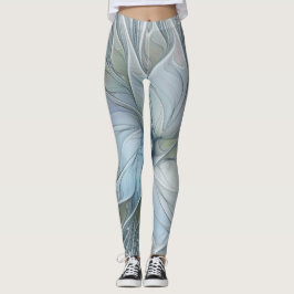 Leggings Elegante Belleza Moderna Resumen Flor de Arte Frac
