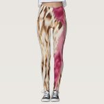 Leggings Elegante Cebra de oro blanco rosado<br><div class="desc">Elegante Cebra Blanca Dorada Girona</div>